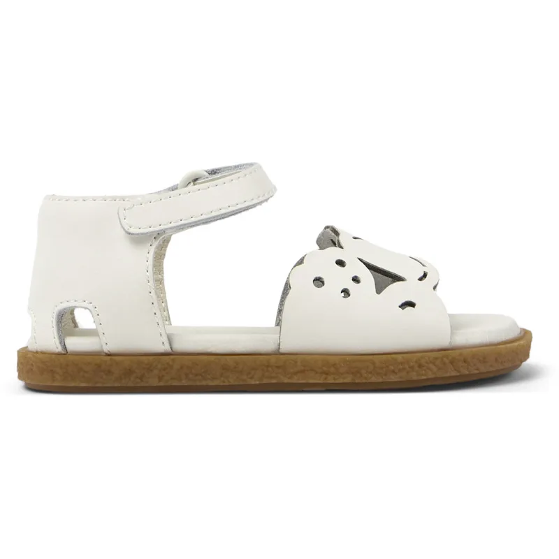 CAMPER Twins - Πέδιλα Για Firstwalkers - Λευκό, Μέγεθος 22, Smooth leather