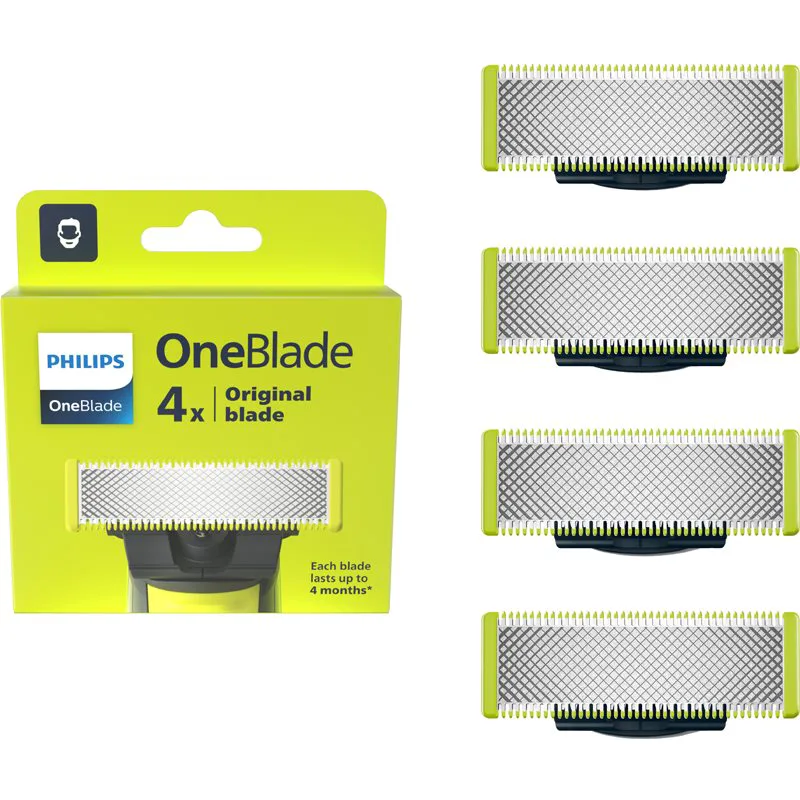 Philips OneBlade QP240/50 ανταλλακτικές λεπίδες 4 τμχ