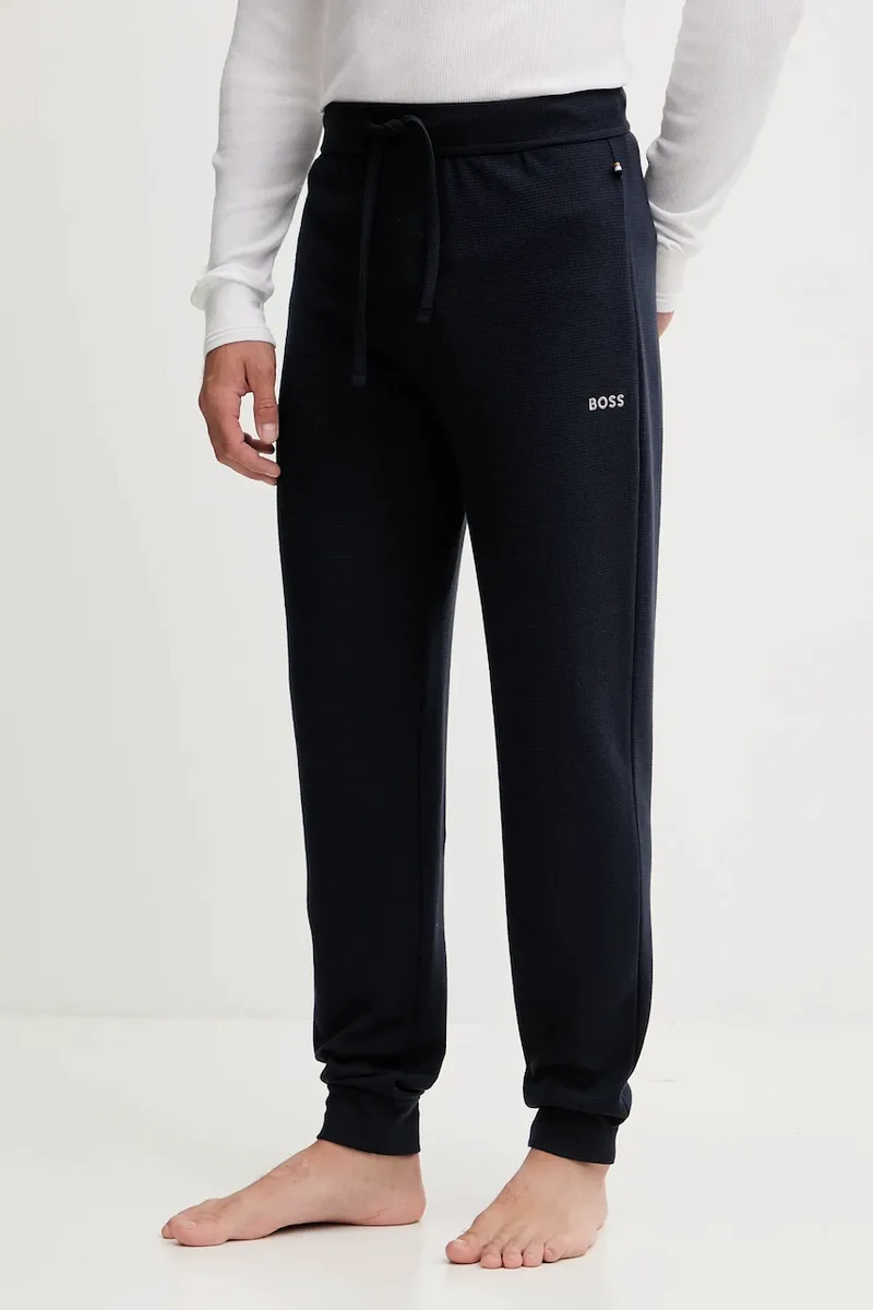 BOSS παντελόνι επίσημο ανδρικό Waffle Pants Cuff