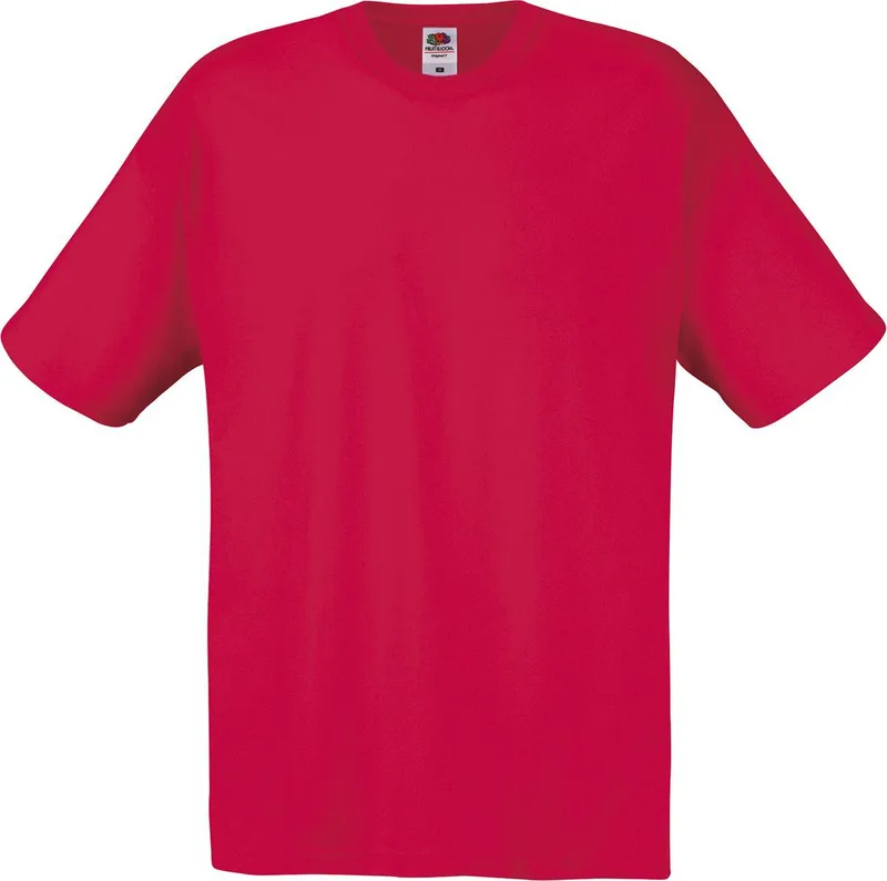 Original T-Shirt Fruit of the Loom 61-082-0 Red