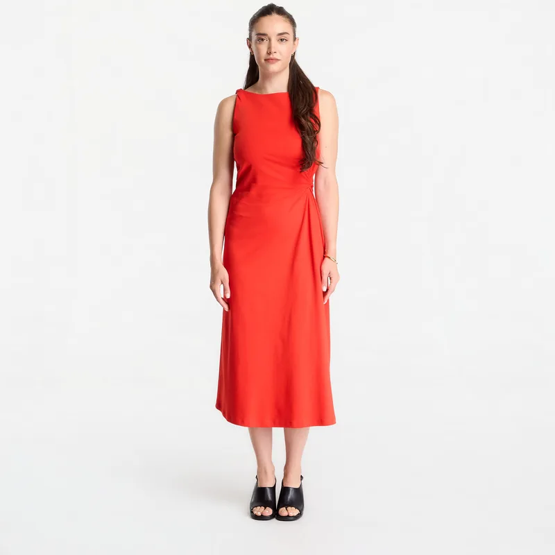 Φόρεμα Tommy Hilfiger Interlock Knot Detail Dress Fire Red S