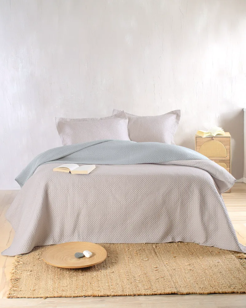 ALLURE ΜΠΕΖ-ΓΚΡΙ - ΣΕΤ ΚΟΥΒΕΡΛΙ KING SIZE (240X250)-49589-0000