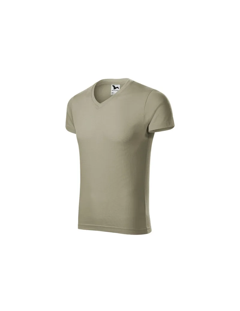 Malfini Ανδρικό Διαφημιστικό T-shirt Κοντομάνικο σε Γκρι Χρώμα MLI-14628