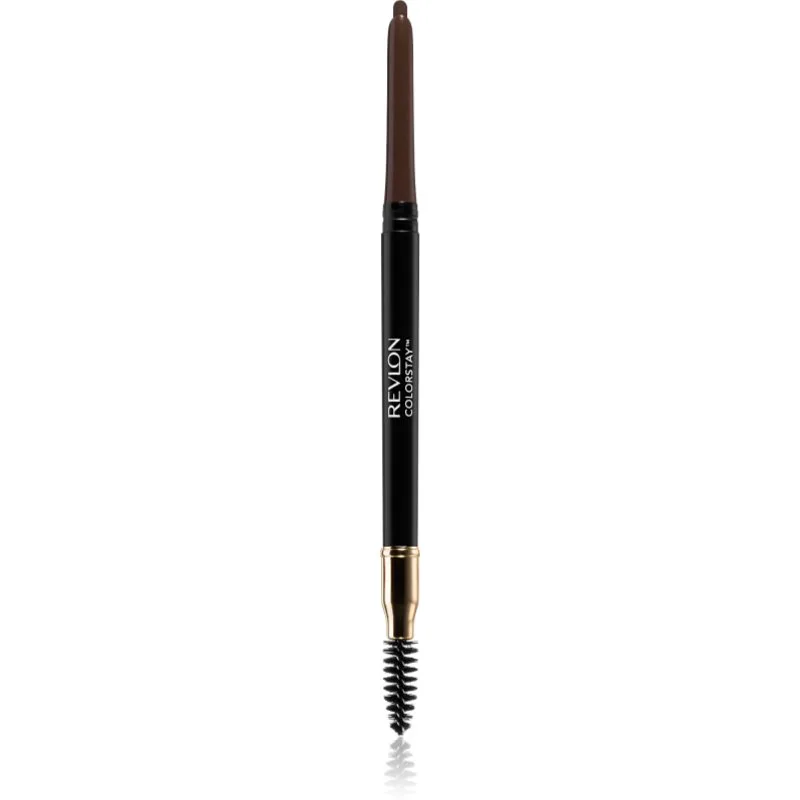 Revlon Cosmetics ColorStay™ μολύβι ματιών διπλής όψης με βούρτσα απόχρωση 220 Dark Brown 0,35 γρ