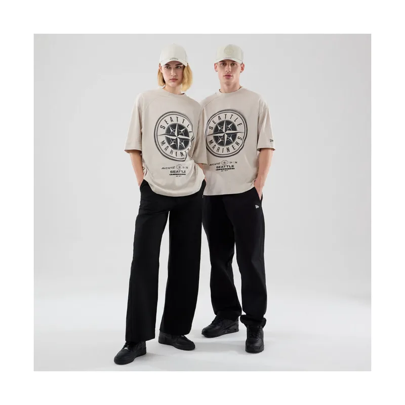 T-shirts & Polos New-Era Mlb boxy grphc tee seamar