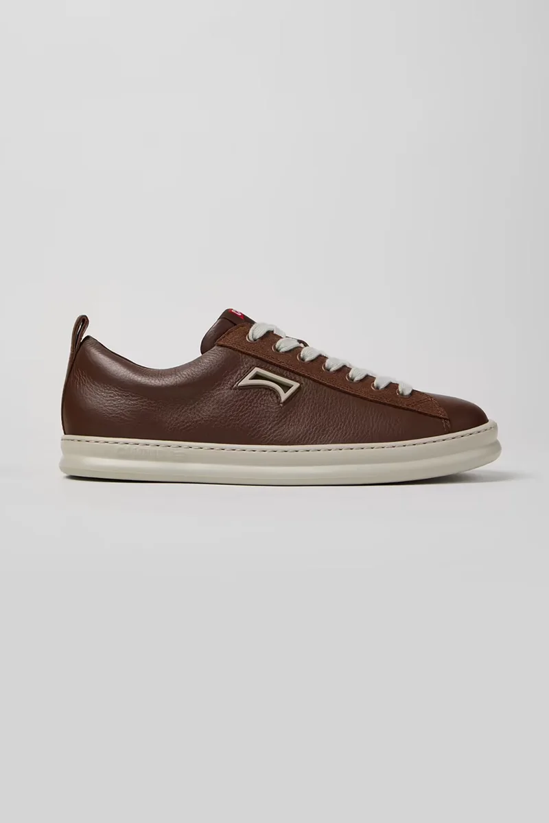 Camper ανδρικά δερμάτινα sneakers "Runner" - K101052-009 Καφέ