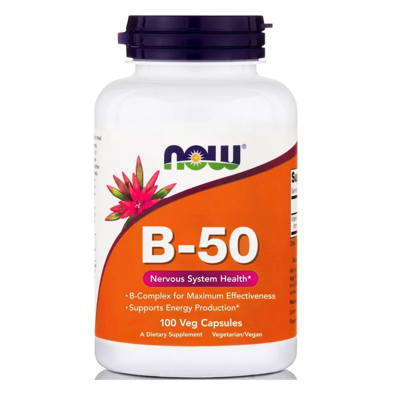 Now Foods B-50 Complex Προάγει την Υγεία του Νευρικού Συστήματος 100caps