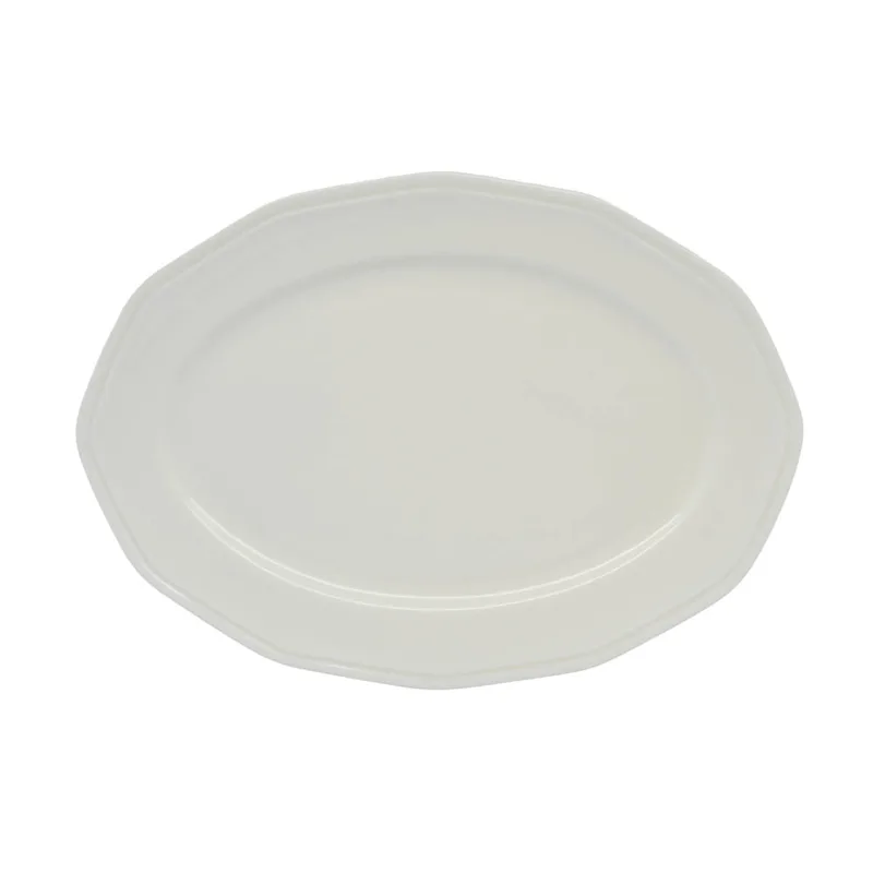 Πιατέλα Οβάλ Classic Εκρού Πορσελάνη 36cm ANKOR