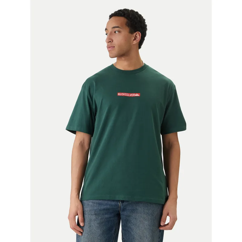 Quiksilver T-Shirt Dna Clicker EQYZT08207 Πράσινο Regular Fit