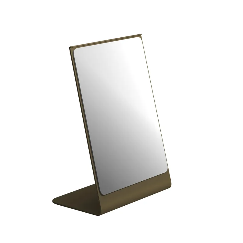 Καθρέπτης Επιτραπέζιος Ανοξείδωτος Matt Light Bronze Pam & Co 15x10x22εκ. 1520-963 (Υλικό: Ανοξείδωτο, Χρώμα: Μπρονζέ) - Pam & Co - 1520-963