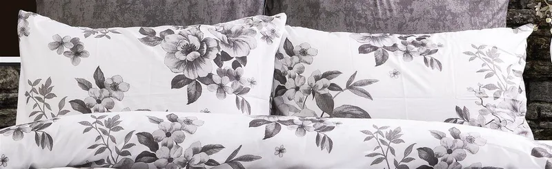 Μαξιλαροθήκη Φάκελος Polycotton 50x70εκ. Βερονίκη 487 White-Grey DimCol (Χρώμα: Λευκό, Ύφασμα: 70% Βαμβάκι-30% Polyester) - DimCol - 33311647058