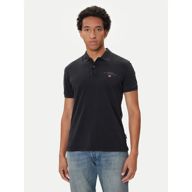 Napapijri Polo Elbas NP0A4GDL Μαύρο Regular Fit