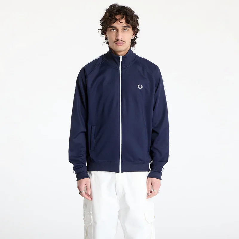 Φούτερ FRED PERRY Taped Track Jacket Carbon Blue L