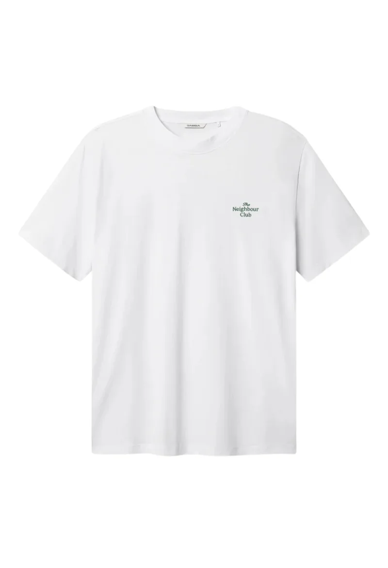 ΑΝΔΡΙΚΟ T-SHIRT GABBA NIGEL BOXY NBH ΚΟΝΤΟΜΑΝΙΚΟ ΜΕ ΤΥΠΩΜΑ ΛΕΥΚΟ