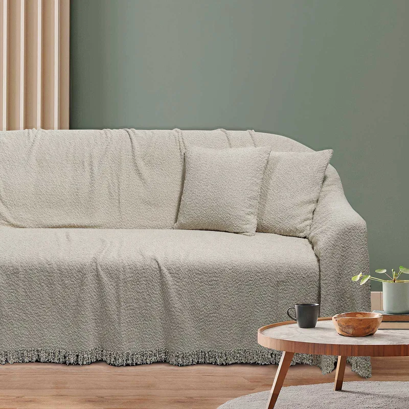 Διακοσμητικό Μαξιλάρι Polyester 40x40εκ. Throws 0232 Das Home (Ύφασμα: Polyester, Χρώμα: Μπεζ) - Das Home - 533542420232