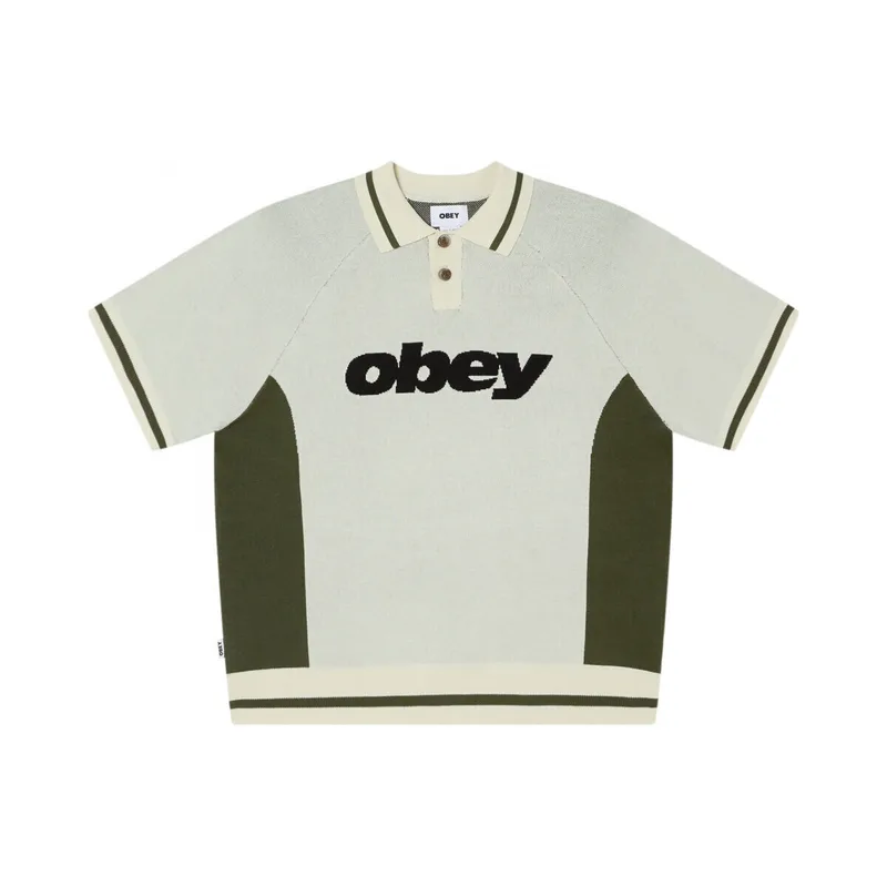 Πόλο με κοντά μανίκια Obey sport polo sweater
