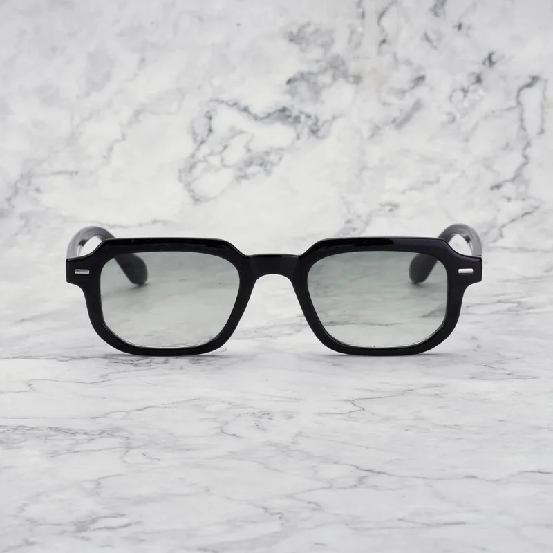 EDDIE Gradient Sunglasses | Black | Gradient Green Shades | Explicit Poets Sunglasses