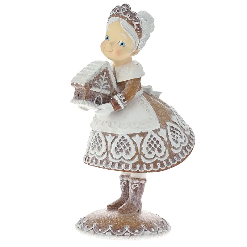 Χριστουγεννιάτικη Διακοσμητική Κυρία Gingerbread Polyresin Καφέ 21x17x33εκ. iliadis 82262 (Υλικό: Polyresin, Χρώμα: Καφέ) - Iliadis - il_82262