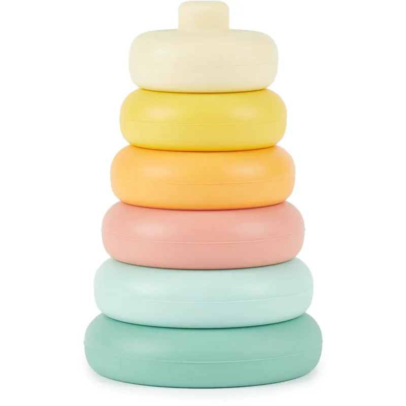 Bieco Silicone Stacking Tower Tropical Vibes κύλινδροι στοίβαξης 12 m+ 6 τμχ