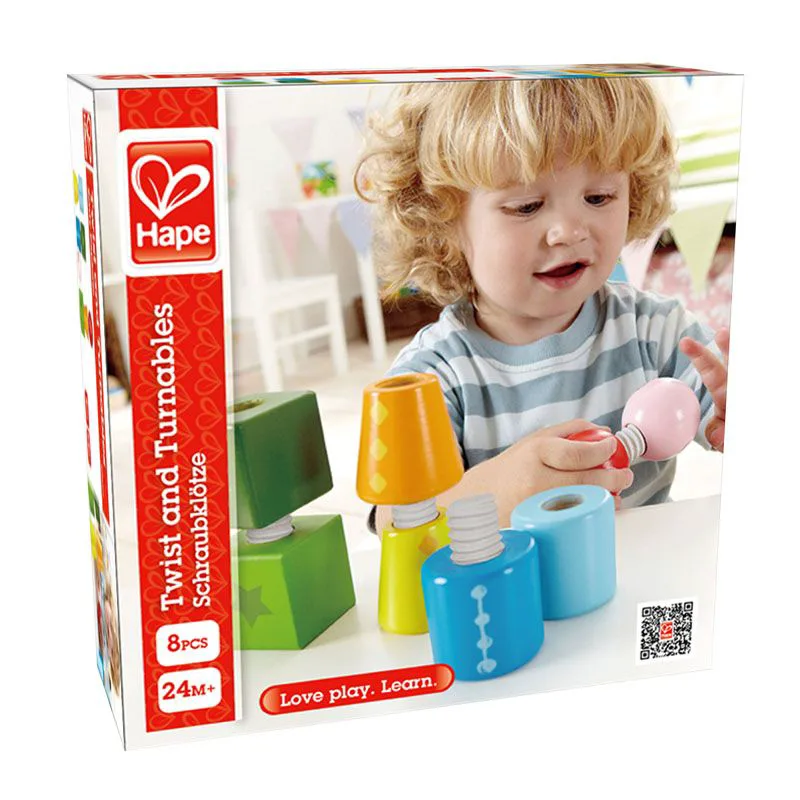 Ξύλινο Παιχνίδι Σχήματα Hape - Early Explorer Twist and Turnables