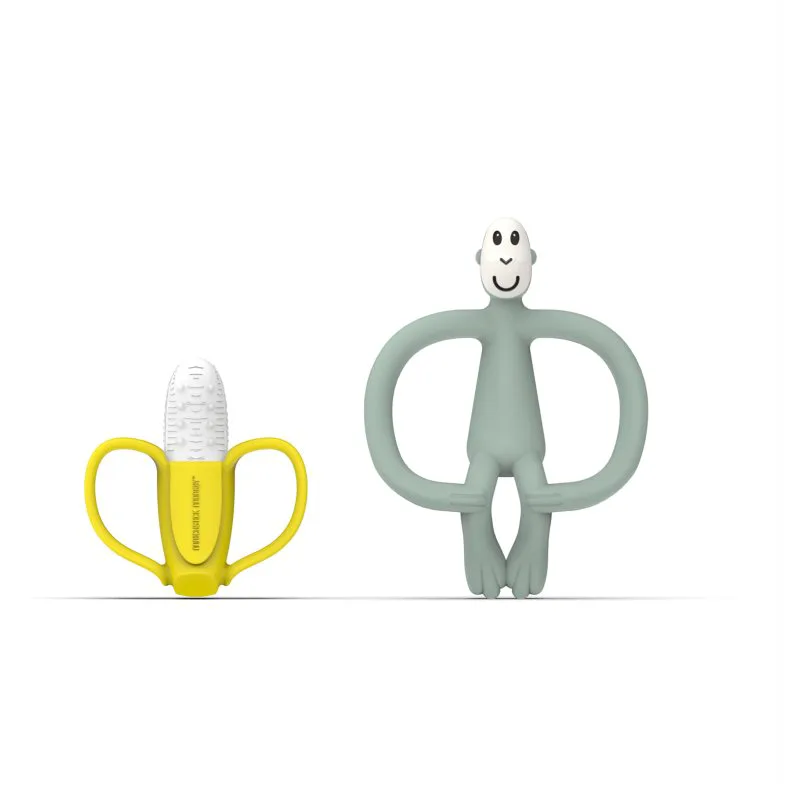 Matchstick Monkey Banana Soother & Monkey Teether σετ δώρου για παιδιά