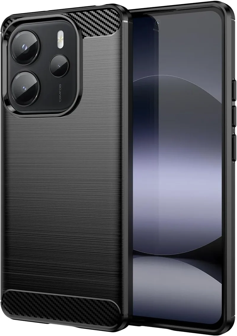 Θήκη Xiaomi Redmi Note 14 4G Spacecase Carbon Σιλικόνης - Black (5905719117986)