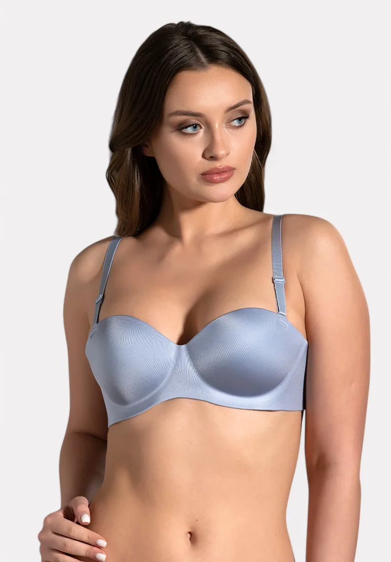 Strapless Laser-Cut Σουτιέν B Cup New Bra Lingerie Σιελ NB6050-G-Γαλάζιο