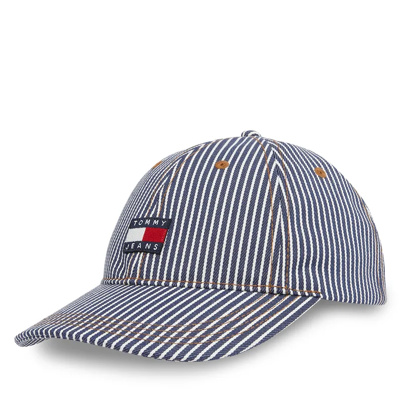 Καπέλο Jockey Tommy Jeans Tjm Heritage Stripe Cap AM0AM13358 Σκούρο μπλε
