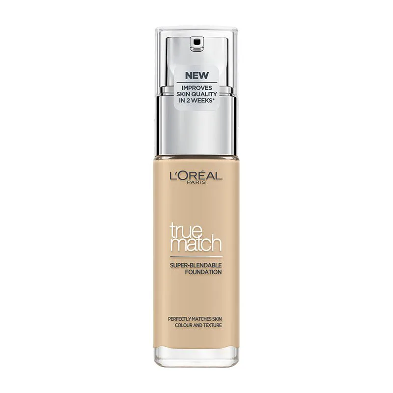 L'Oreal Paris True Match Foundation 30ml Υγρό Make up που Καλύπτει τις Ατέλειες, Περιποιείται & Φροντίζει την Επιδερμίδα - 1.5Ν Linen