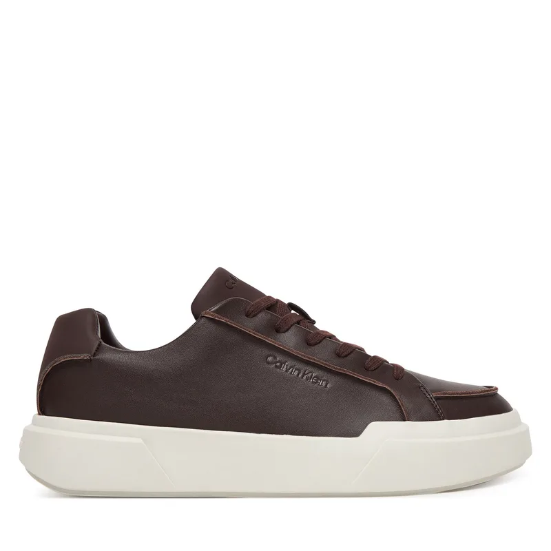 Αθλητικά Calvin Klein Chunky Cupsole Lace Up Lth Pinch YM0YM01454 Μπορντό