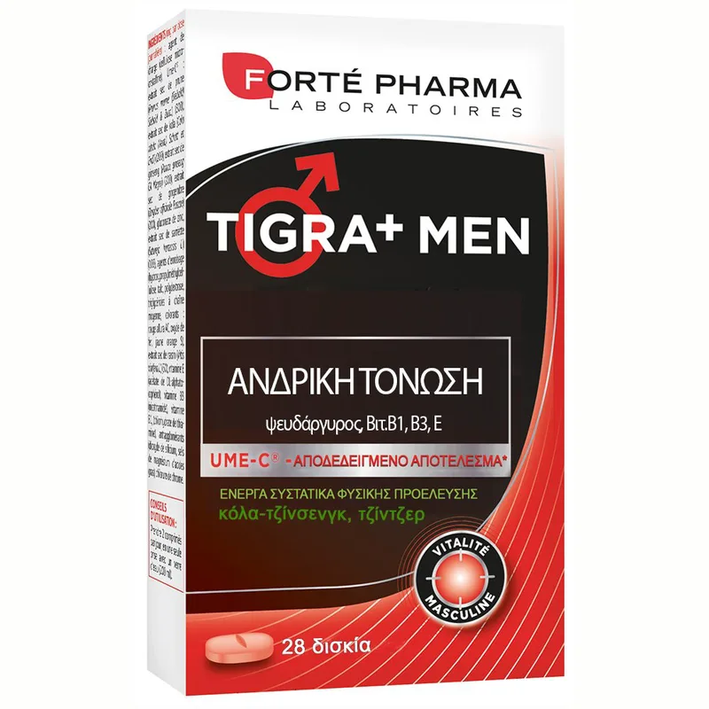 Forte Pharma Energy Tigra+Men Βελτιστοποίηση Των Σεξουαλικών Επιδόσεων 28caps