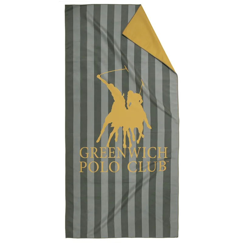 Greenwich polo club πετσετα θαλασσησ 80χ170 essential 5217 grey, ochre