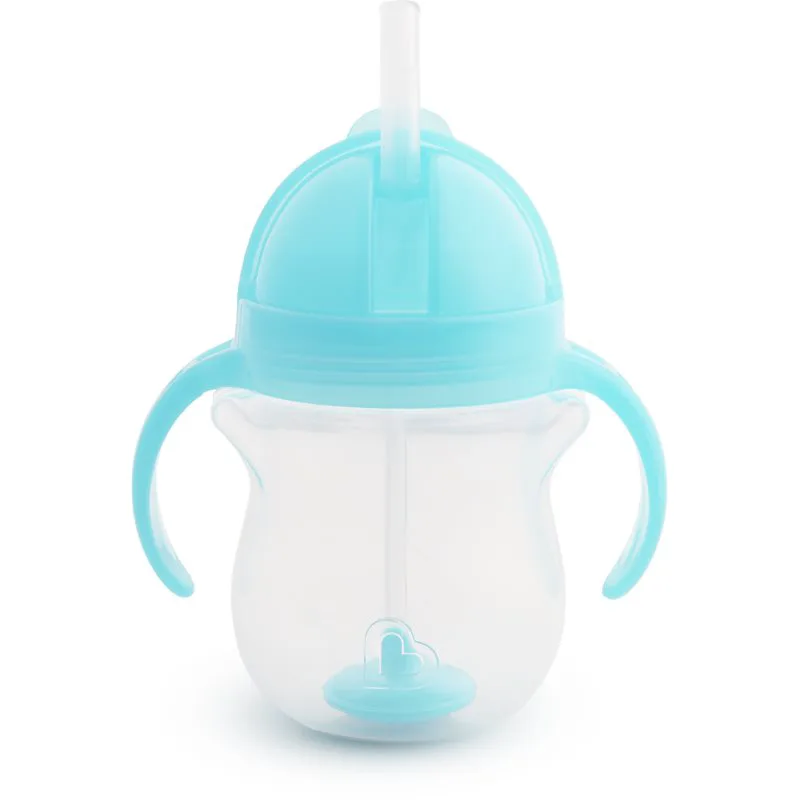 Munchkin Click Lock™ Tip & Sip κύπελλο με καλαμάκι με βάρος Blue 6 m+ 207 ml