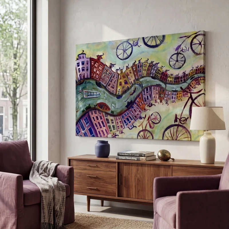 Πινακας σε καμβά AMSTERDAM OIL PAINTING