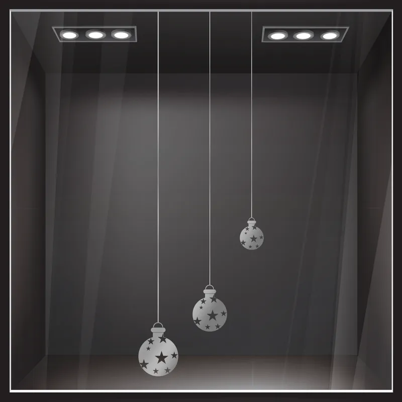 Χριστουγεννιάτικο αυτοκόλλητο XMAS BALLS 2