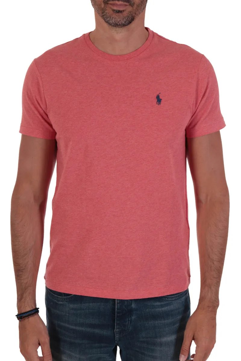 RALPH LAUREN T-SHIRT LOGO CUSTOM SLIM FIT ΡΟΔΙ