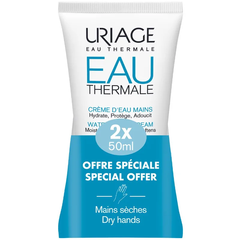Uriage Promo Eau Thermale Water Hand Cream Ενυδατική & Προστατευτική Κρέμα Χεριών για Κανονικό προς Ξηρό Δέρμα 50ml (2x50ml)