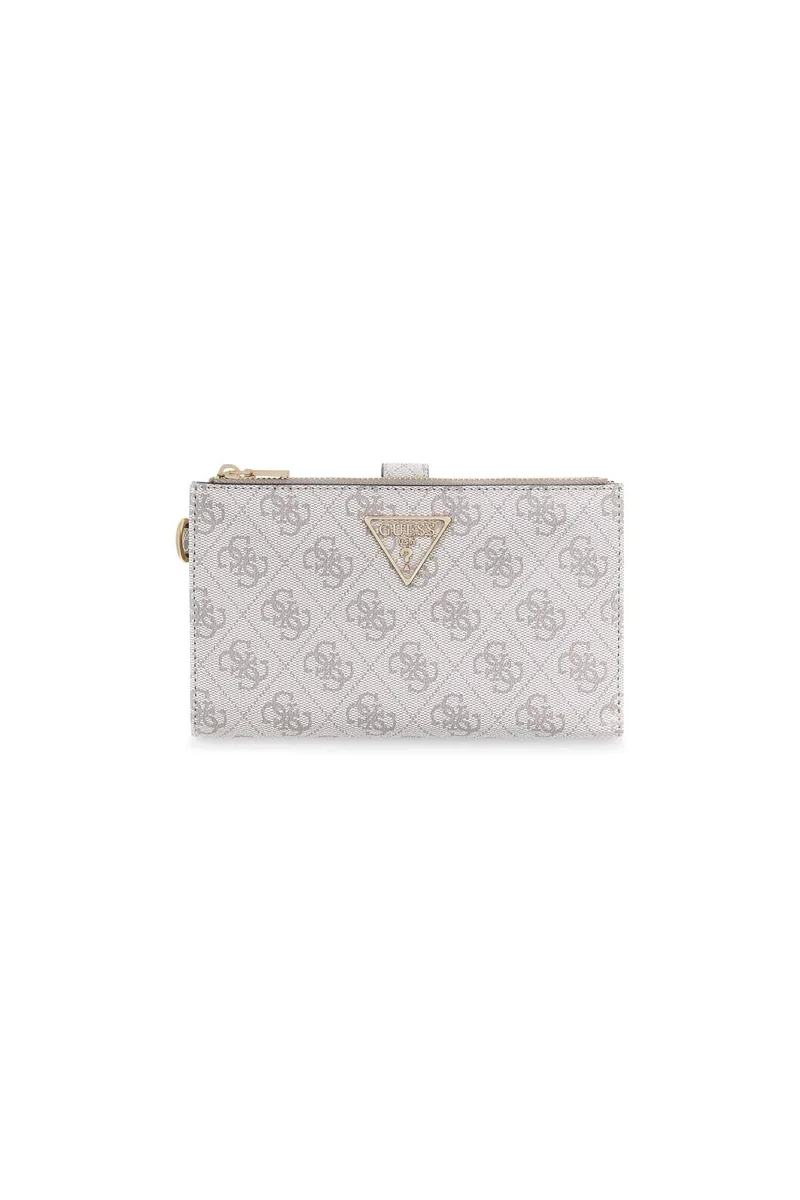Guess γυναικείo πορτοφόλι με all-over logo print "Laurel" - SWSG7459157 Μπεζ
