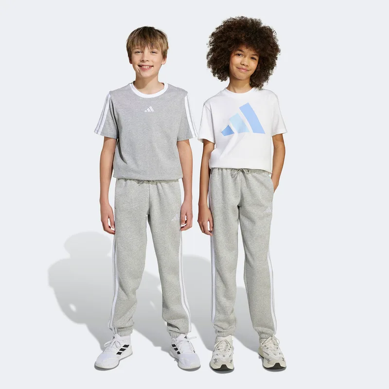 ADIDAS ESSENTIALS 3-STRIPES FLEECE KIDS PANTS ΓΚΡΙ