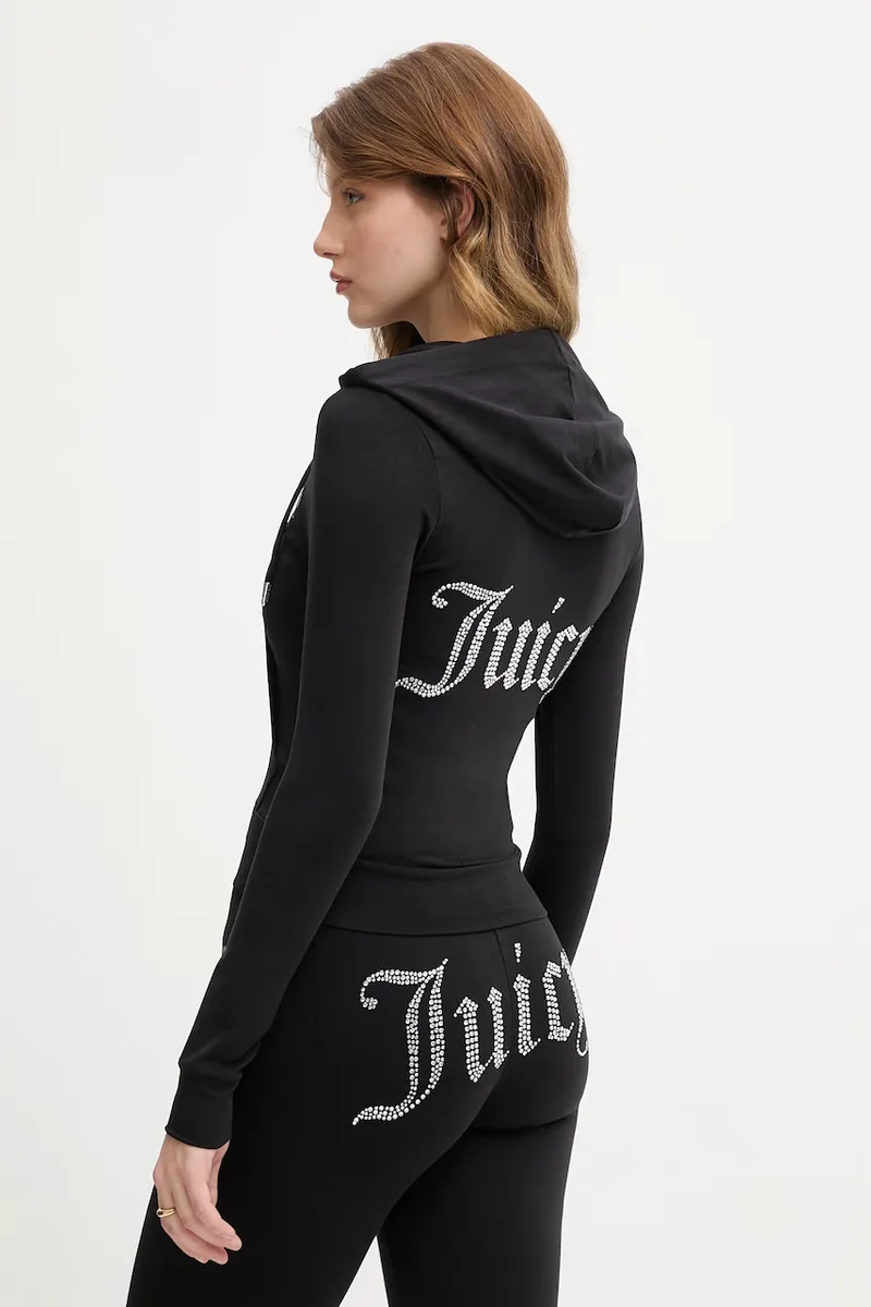 Juicy Couture μπλούζα με κουμπιά γυναικεία με βαμβάκι OOLA HOODIE
