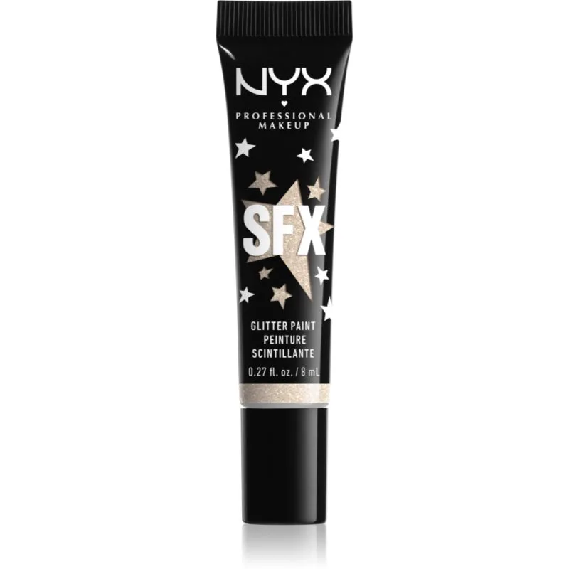 NYX Professional Makeup Halloween Glitter Paint Γκλίτερ για το σώμα και το πρόσωπο απόχρωση 01 Graveyard Glam 8 ml