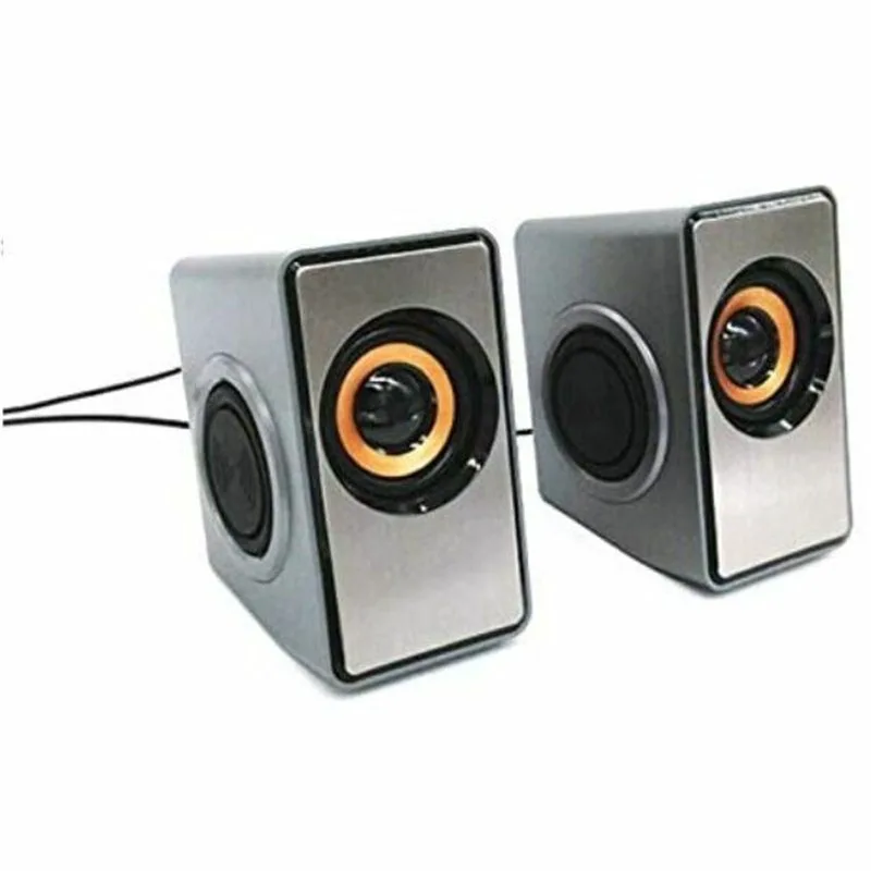 FT-2048 Ηχεία Υπολογιστή 2.0 με Ισχύ 3W σε Γκρι Χρώμα