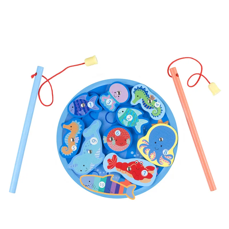 Ξύλινο Παιχνίδι Πορτοκαλί Tree Toys Ψάρεμα 60-13981