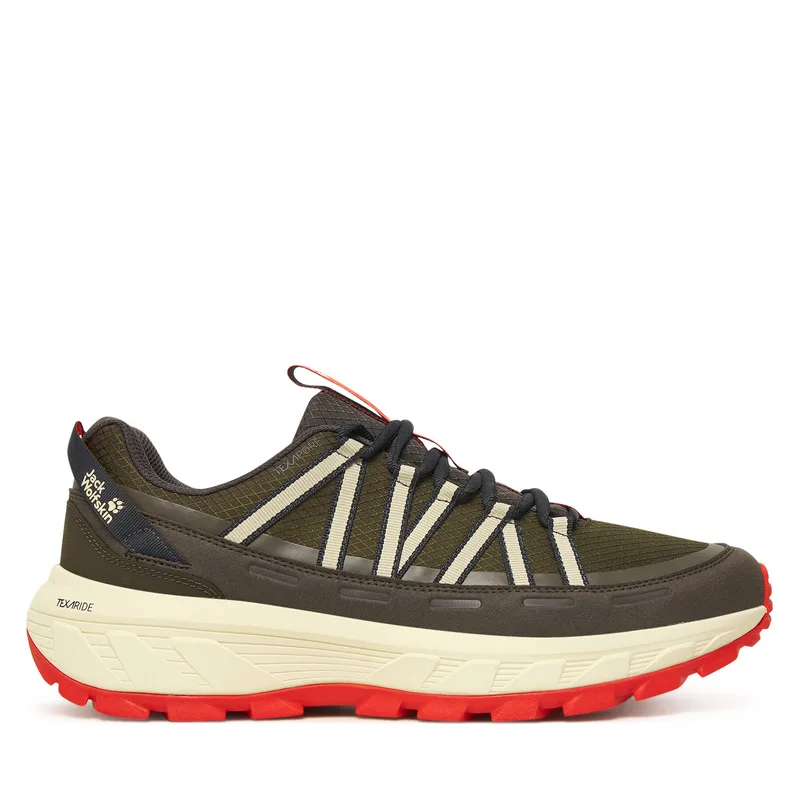 Παπούτσια πεζοπορίας Jack Wolfskin Wild Hike Texapore Low M A65577 Χακί