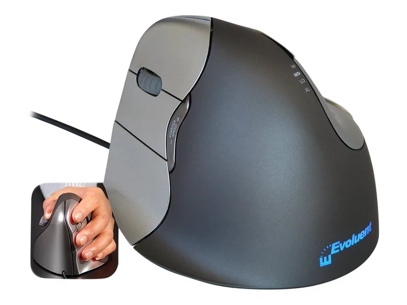 Evoluent VerticalMouse 4 Αριστερό Γκρι USB