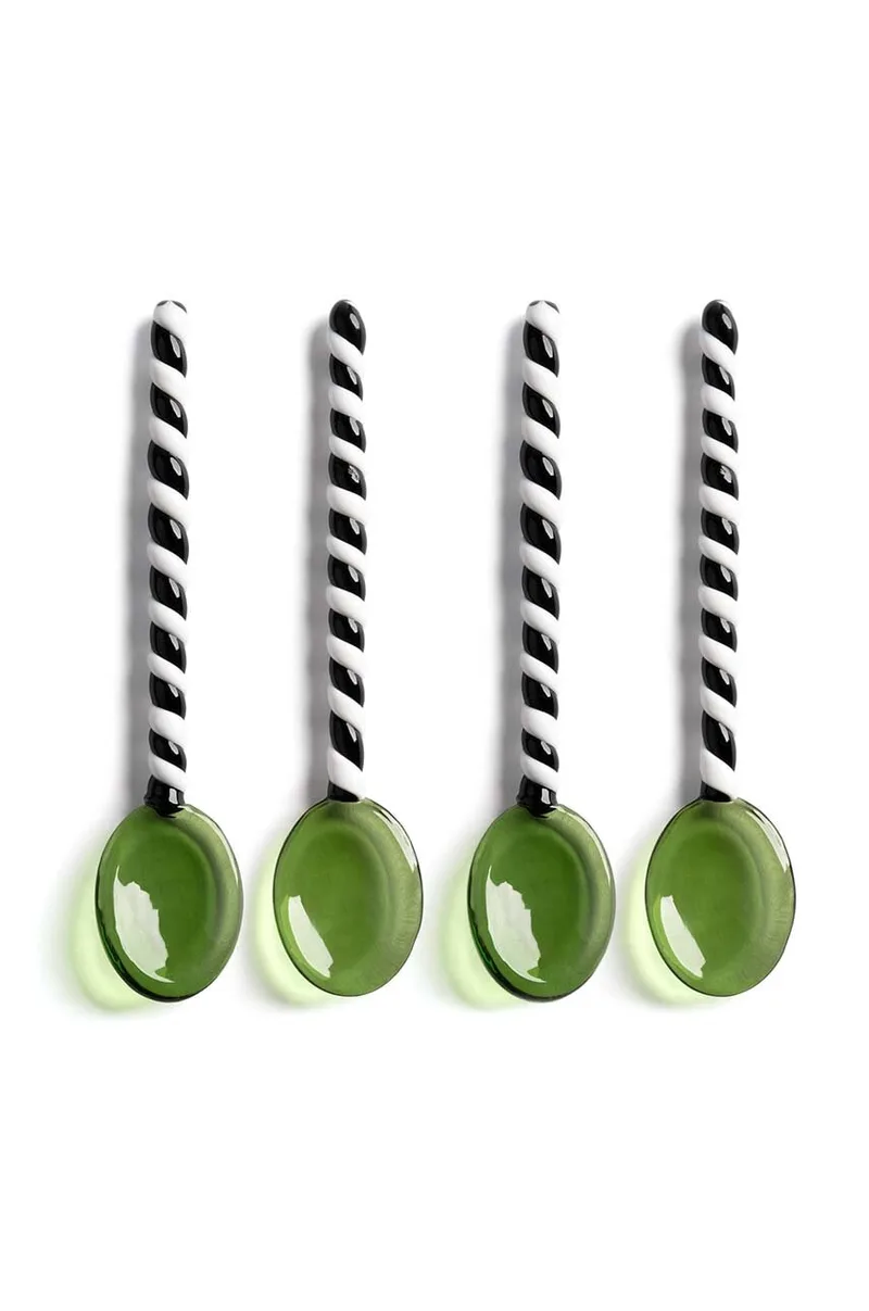 Σετ κουτάλια &k amsterdam Spoon Duet Green 4-pack