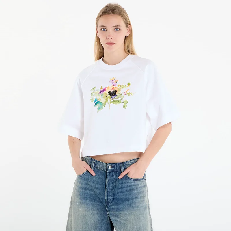T-shirt New Balance Watercolor Multi Boxy T-Shirt White M