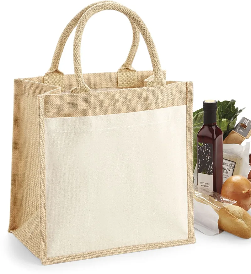 Shopping Bag Jute Midi Tote W426 Westford Mill Natural