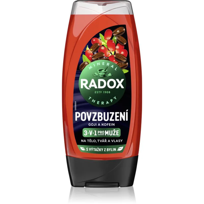 Radox Men Invigorating τζελ για ντους για άντρες 3 σε 1 225 ml