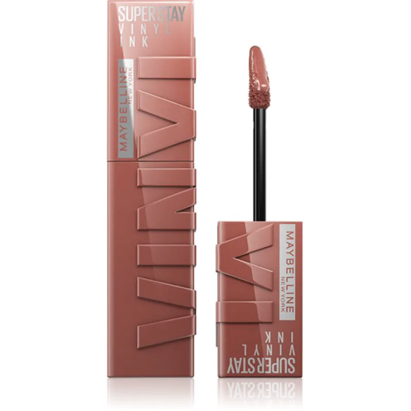 MAYBELLINE NEW YORK SuperStay Vinyl Ink μακράς διαρκείας ρευστό κραγιόν 120 Punchy 4.2 ml